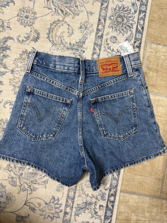 Levi's Pants - Levi's Blue Vintage-Inspired High-Waist Denim Shorts